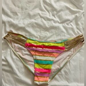Victoria’s Secret Multicolor Strappy Bikini Bottoms M